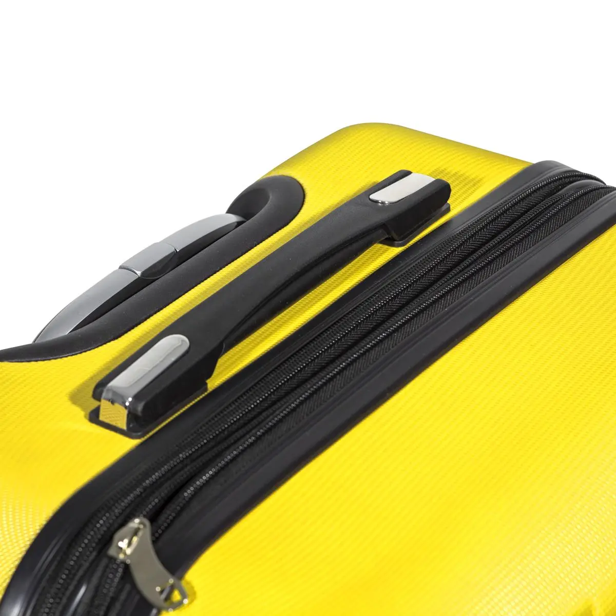 Dellonda 3-Piece ABS Luggage Set with Integrated TSA Approved Combination Lock - Yellow - DL124 - Image 9