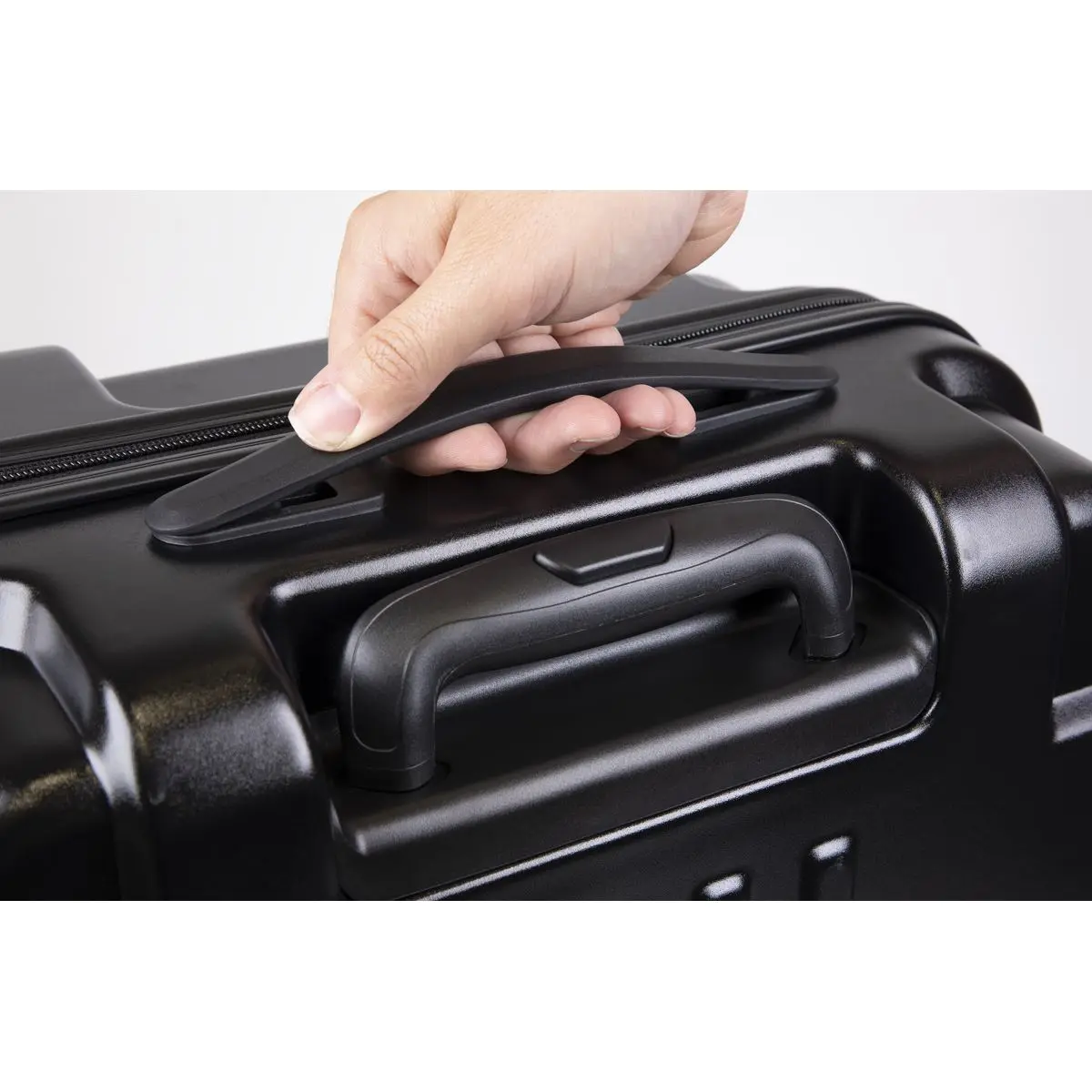 Dellonda 3-Piece Lightweight ABS Luggage Set - 20", 24", 28" - Black - DL10 - Image 4