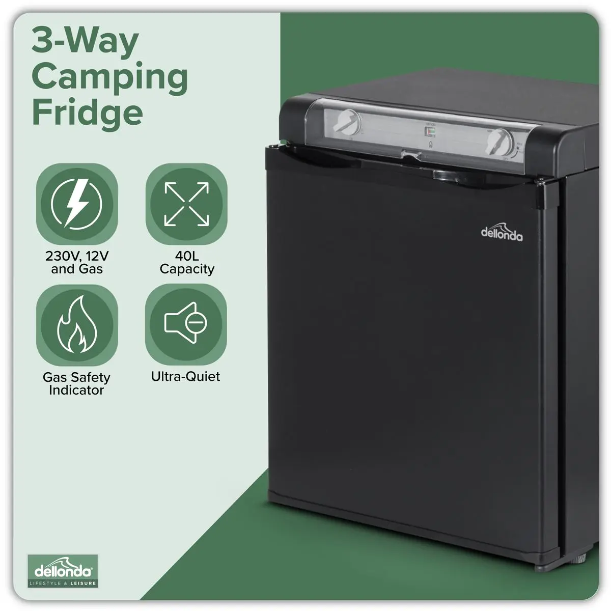 Dellonda 3-Way Fridge 40L - Image 3