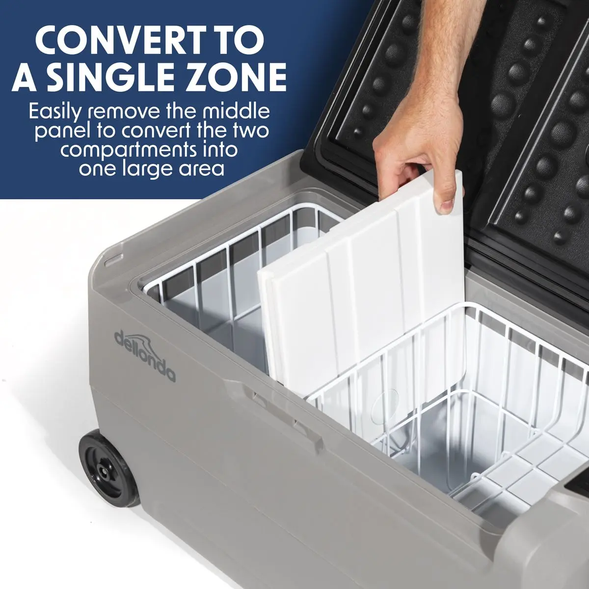 Dellonda 36L Portable Dual Zone Compressor Car Camping Fridge/Freezer 12/24V - Image 11