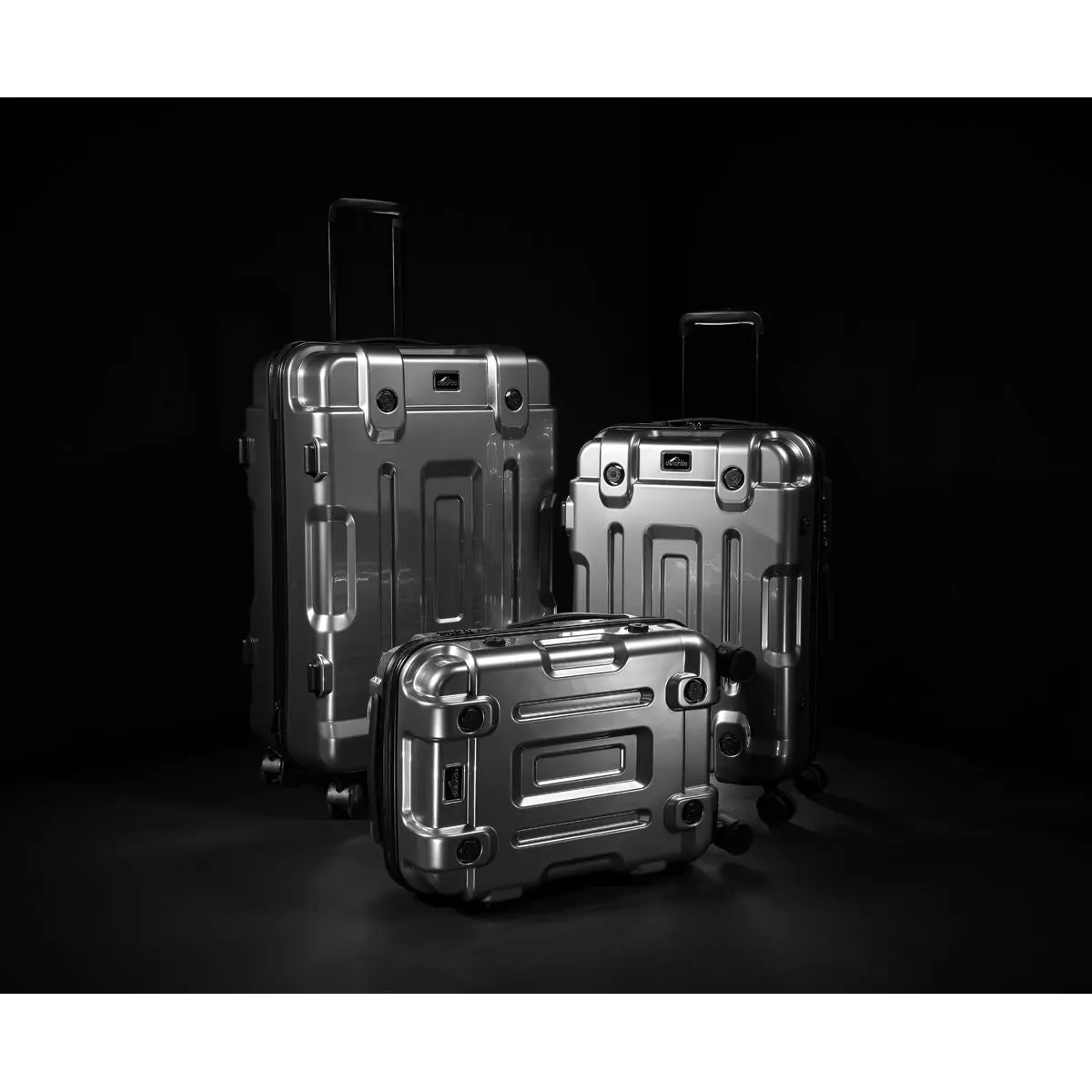 Dellonda 3pc Lightweight ABS Luggage Set - 20", 24", 28" - Silver - DL9 - Image 16