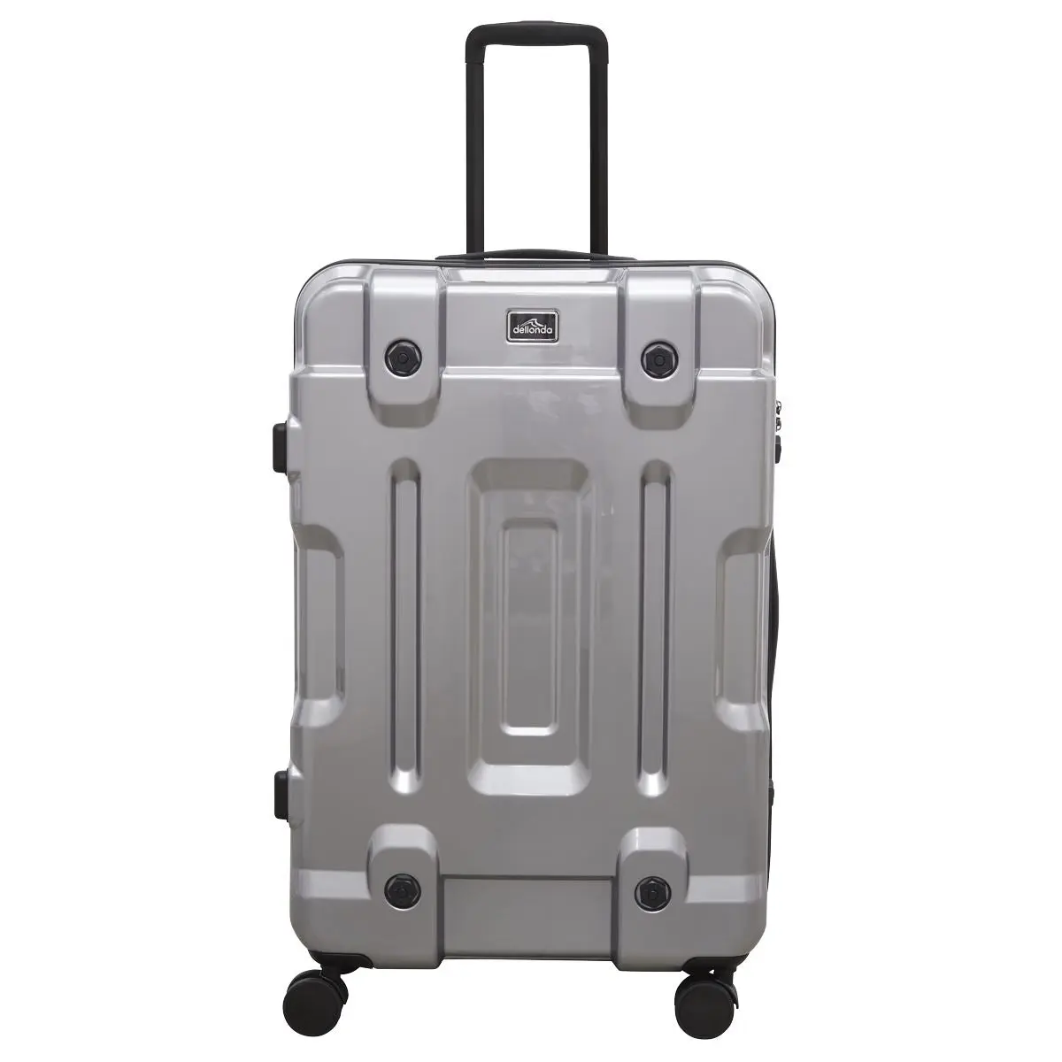 Dellonda 3pc Lightweight ABS Luggage Set - 20", 24", 28" - Silver - DL9 - Image 6