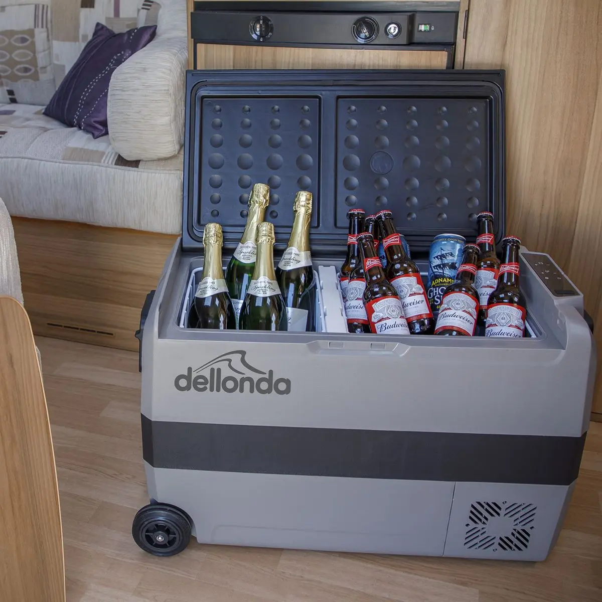 Dellonda 50L Portable Dual Zone Compressor Car Camping Fridge/Freezer 12/24V - Image 6