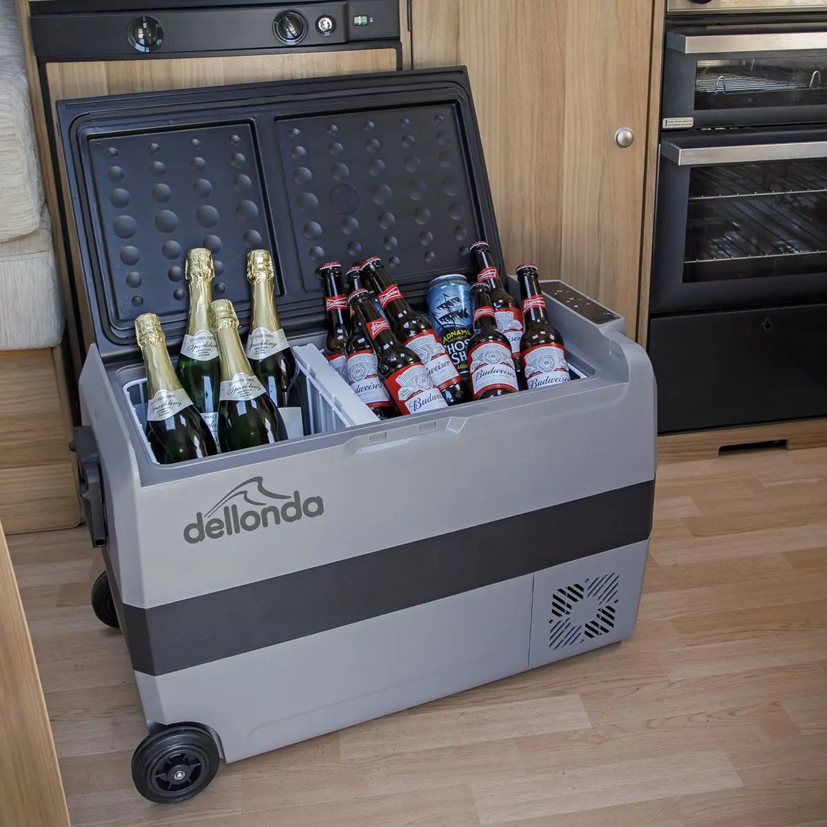 Dellonda 60L Portable Dual Zone Compressor Car Camping Fridge/Freezer 12/24V - Image 2