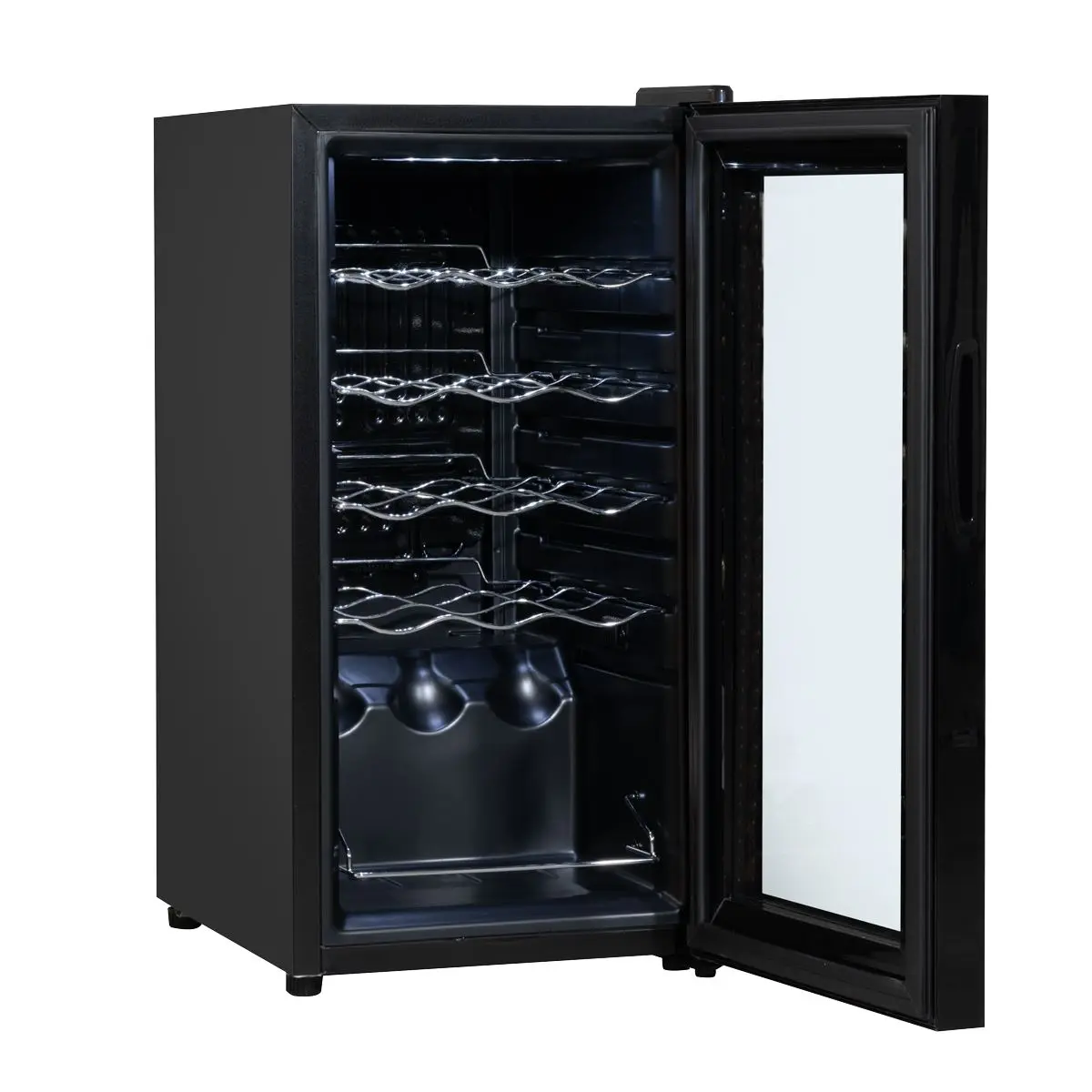 Baridi 15 Bottle Wine Fridge with Digital Touchscreen Controls & LED Light, Black - Image 2