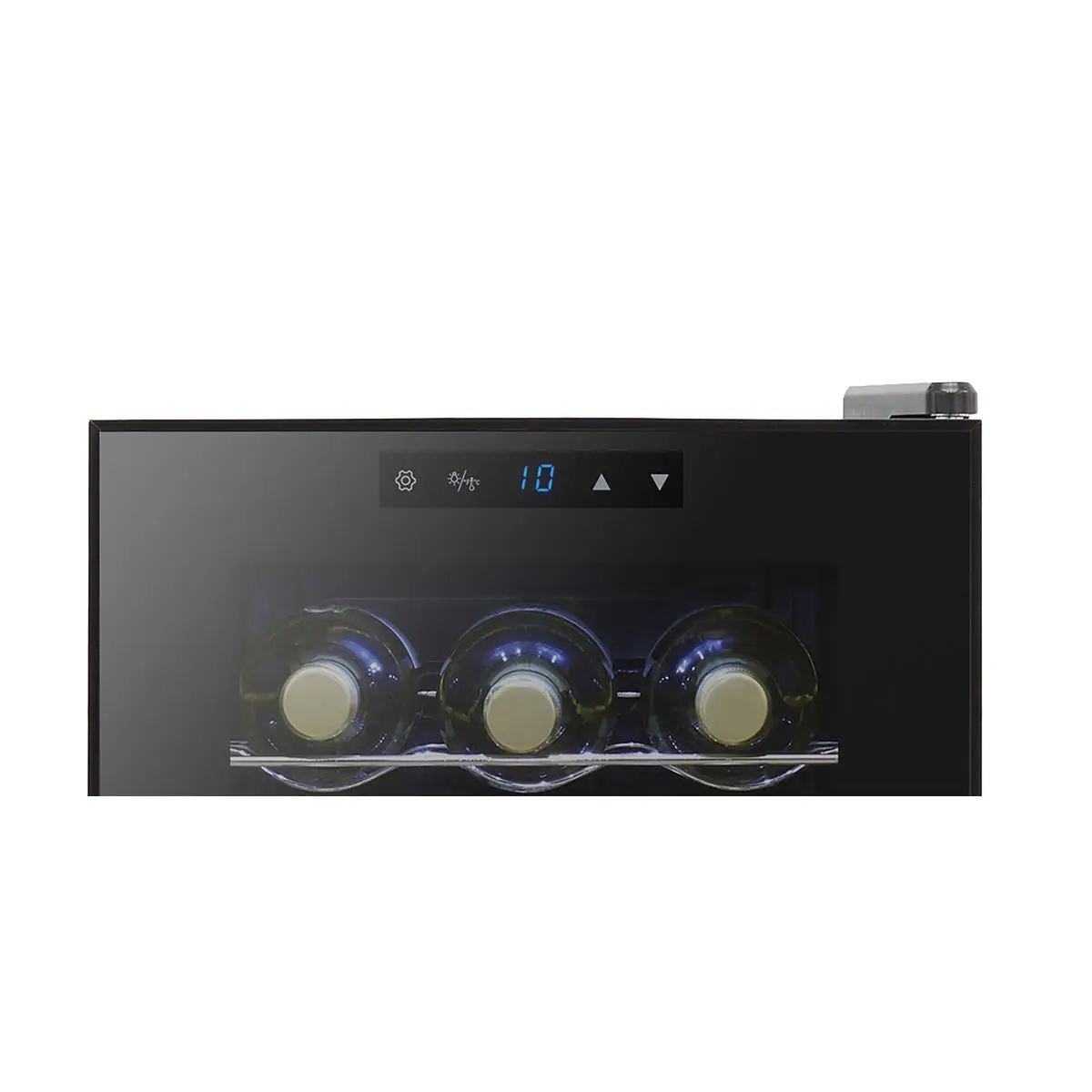 Baridi 15 Bottle Wine Fridge with Digital Touchscreen Controls & LED Light, Black - Image 5