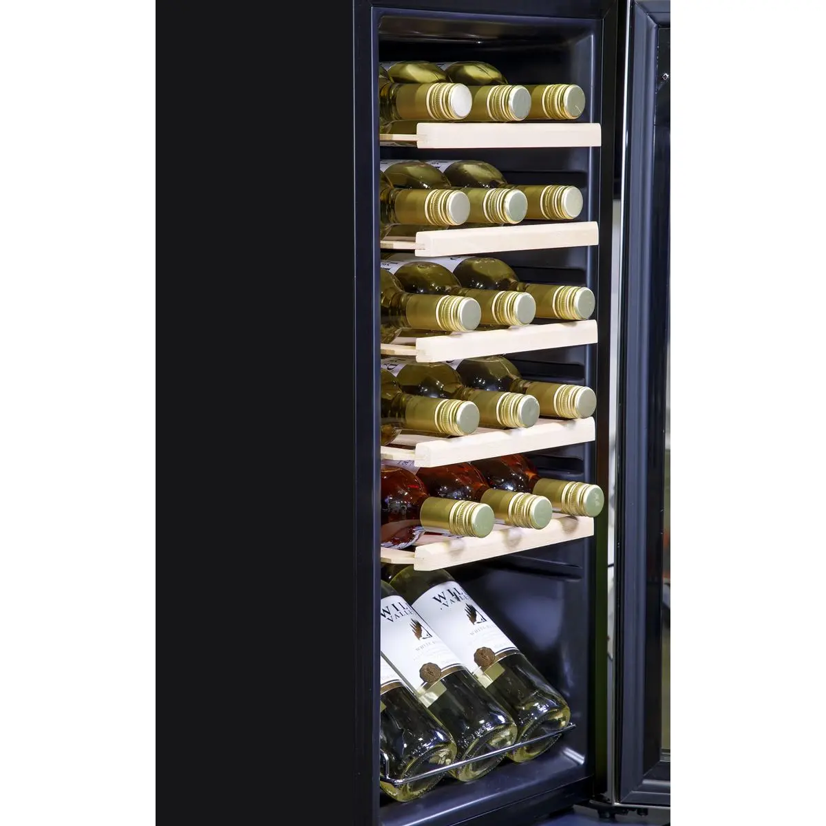 Baridi 18 Bottle Wine Fridge Cooler & Touch Control, LED Light, Stainless Steel - Image 10
