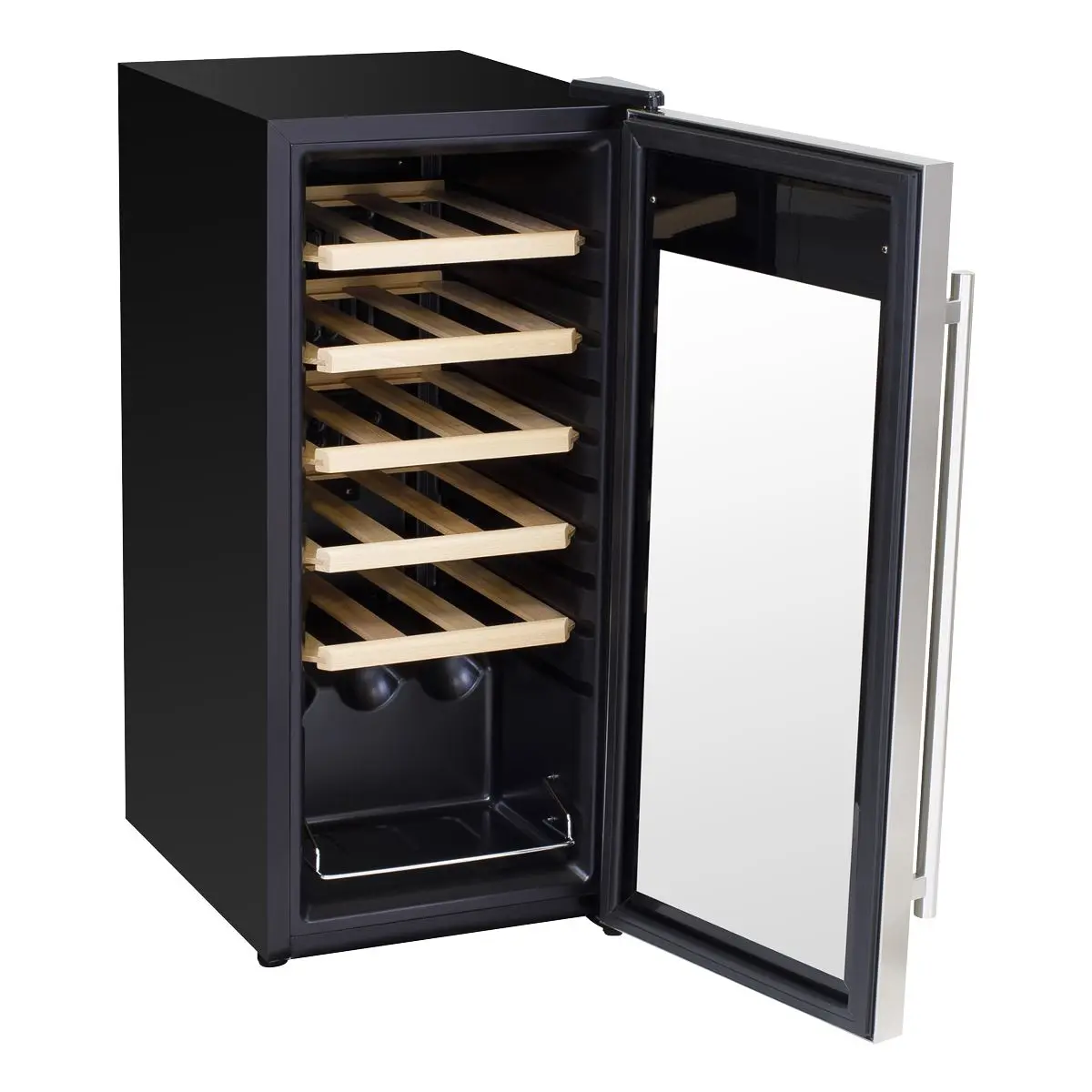 Baridi 18 Bottle Wine Fridge Cooler & Touch Control, LED Light, Stainless Steel - Image 8
