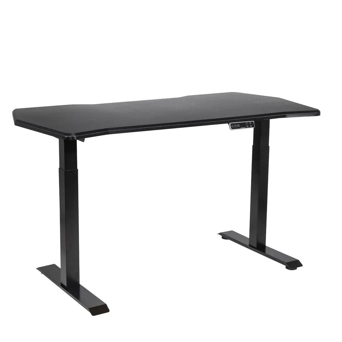 Dellonda Carbon Electric Height Adjustable Standing Desk, 1400 x 700mm Dual Motor 100kg