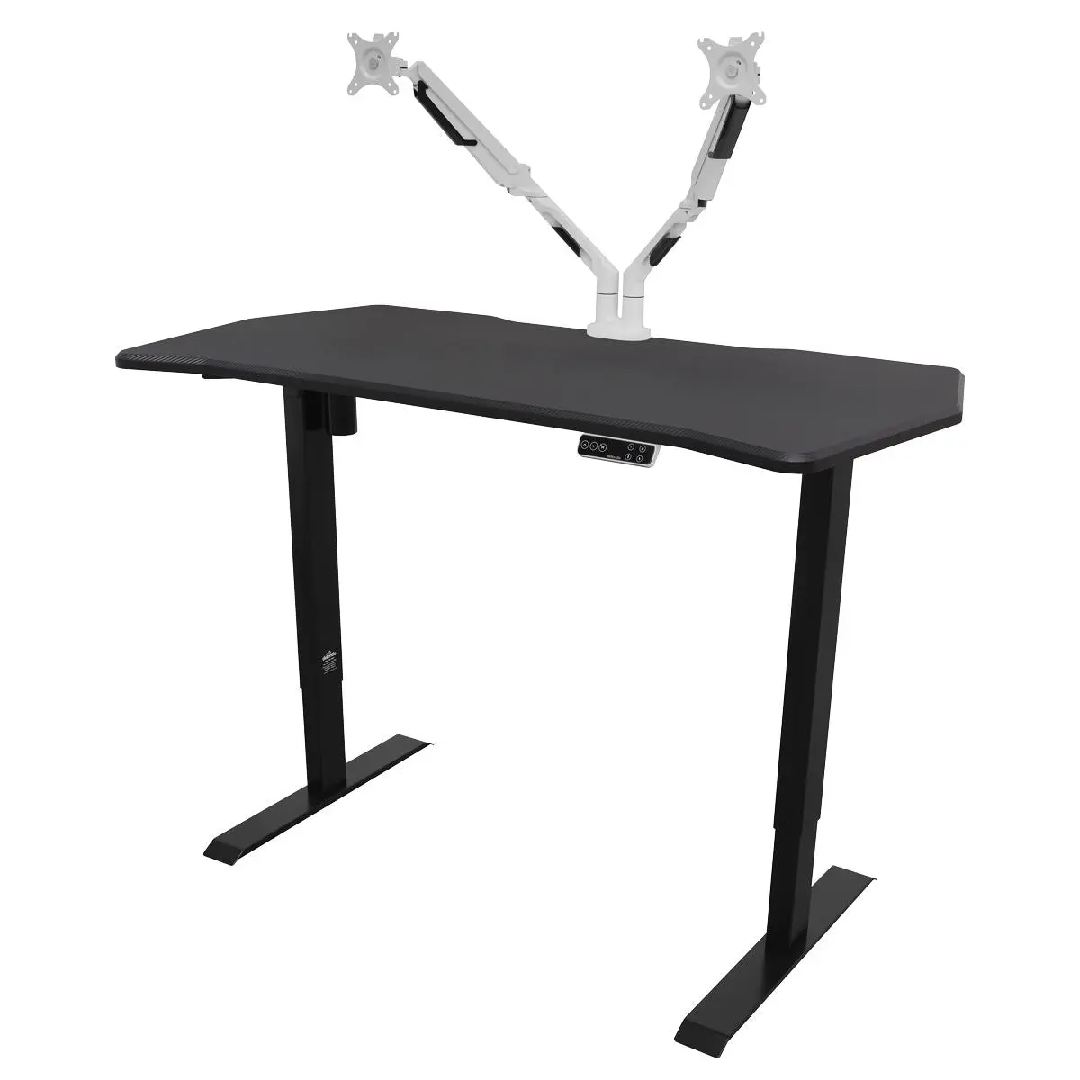 Dellonda Carbon Electric Height Adjustable Standing Desk with Memory, Quiet, 1400 x 700mm - Image 7