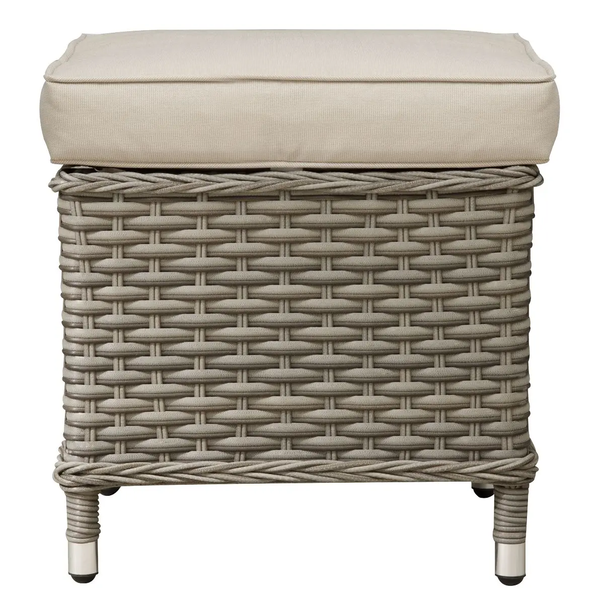 Dellonda Chester Rattan Wicker Outdoor 5 Seat Corner Sofa Set, Brown - Image 9
