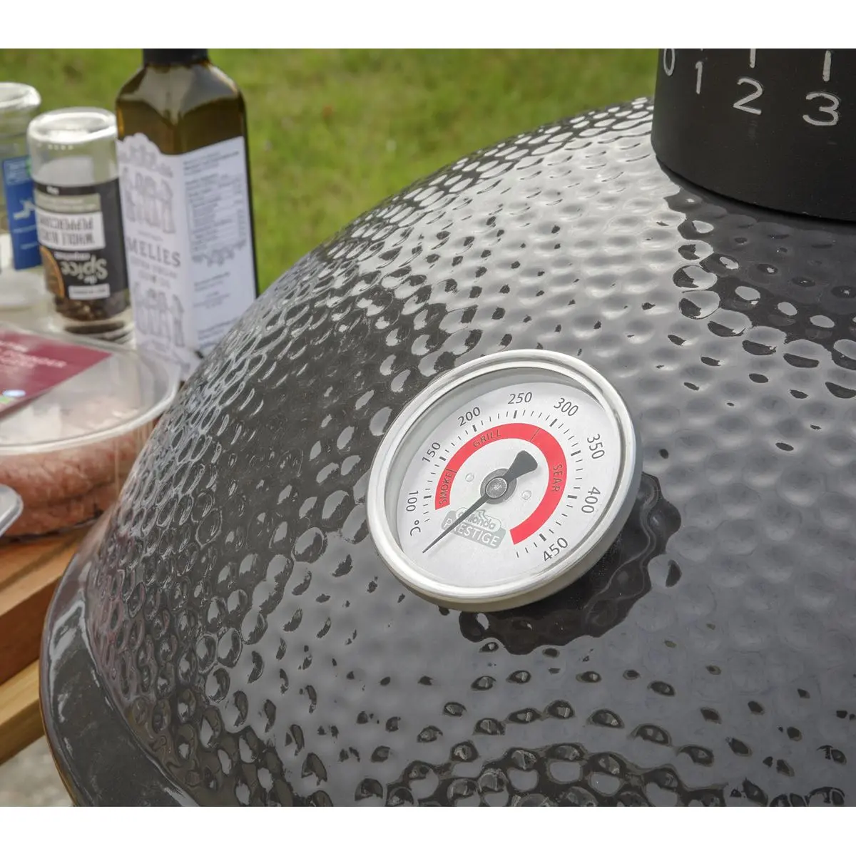 Dellonda Deluxe 16"(40cm) Ceramic Kamado Style BBQ Grill/Oven/Smoker - Image 2