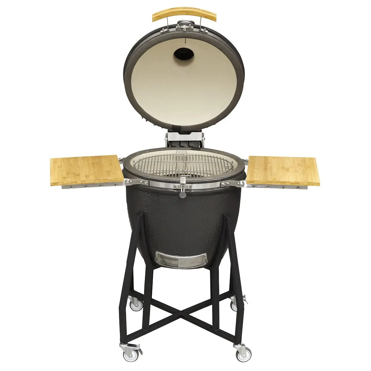 Dellonda Deluxe 22"(56cm) Ceramic Kamado Style BBQ Grill/Oven/Smoker, Supplied with Wheeled Stand - Image 10