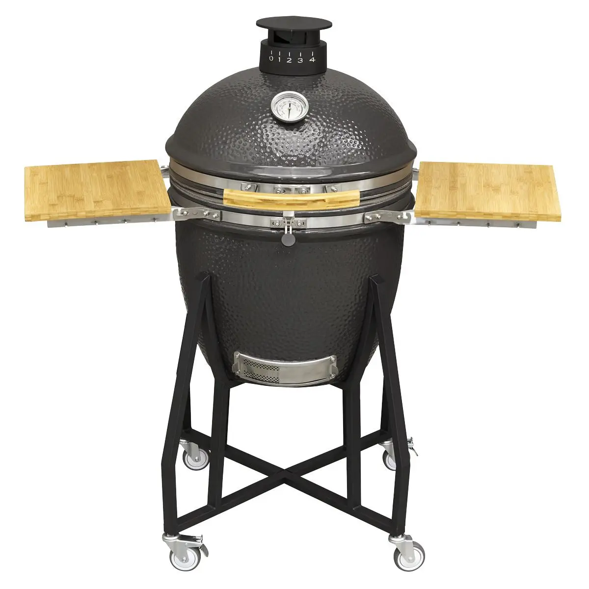 Dellonda Deluxe 22"(56cm) Ceramic Kamado Style BBQ Grill/Oven/Smoker, Supplied with Wheeled Stand - Image 7