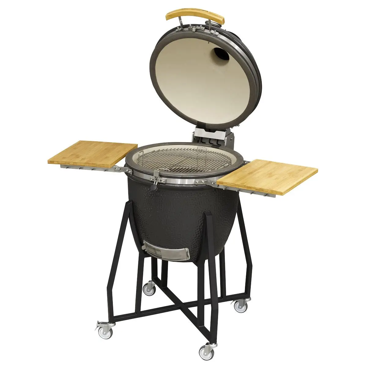 Dellonda Deluxe 22"(56cm) Ceramic Kamado Style BBQ Grill/Oven/Smoker, Supplied with Wheeled Stand - Image 9
