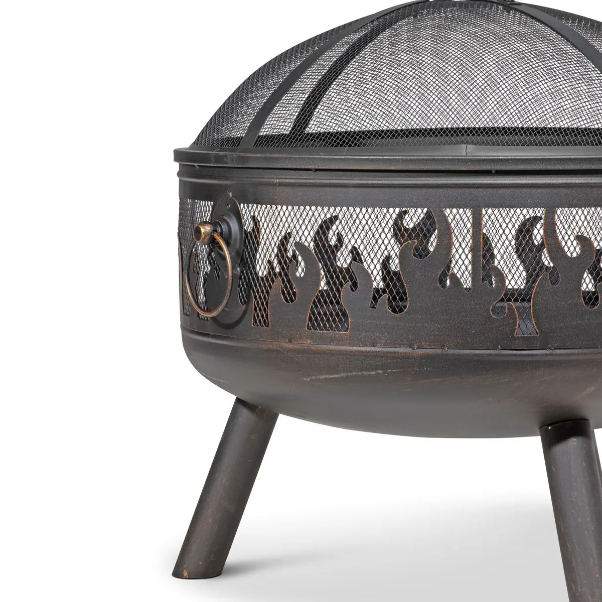 Dellonda Deluxe Firepit Fireplace Outdoor Patio Heater, Cooking Grill & Poker - Image 12