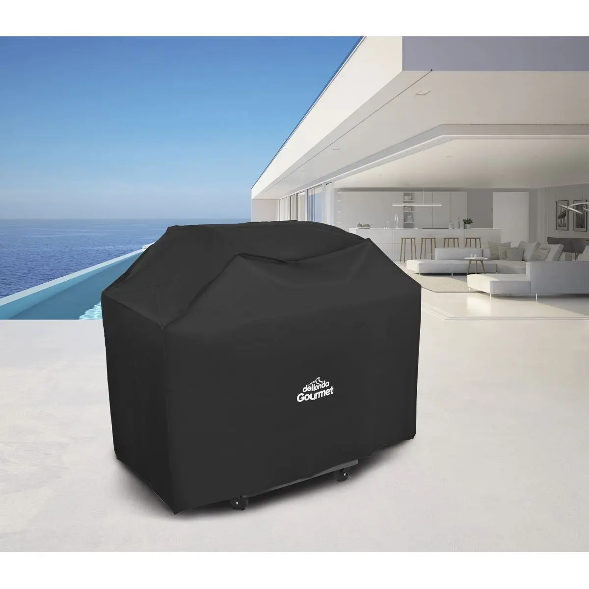 Dellonda Deluxe Oxford Style Water-Resistant Cover for BBQs, 1270 x 920mm - Image 2