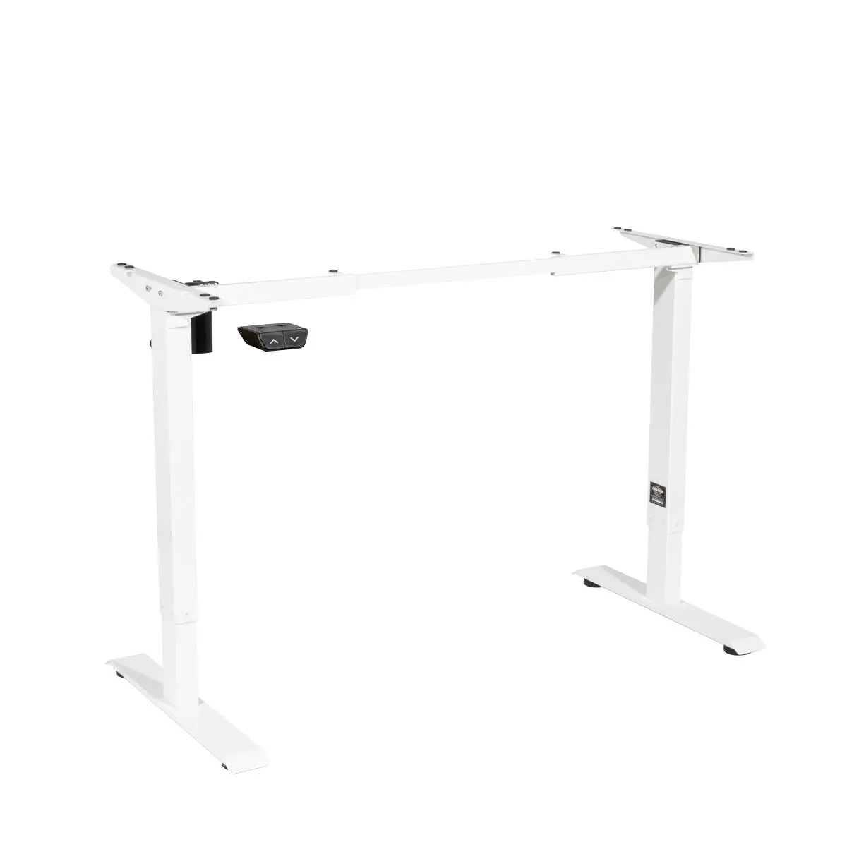 Dellonda Electric Adjustable Standing Desk Frame, 70kg Capacity, White, Quiet