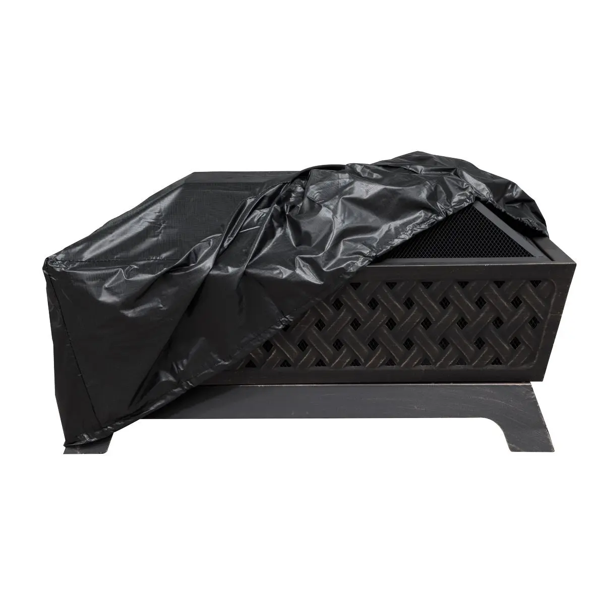 Dellonda Fire Pit, Fireplace, Outdoor Patio Heater PVC Cover, Water-Resistant, Heavy-Duty - Image 2