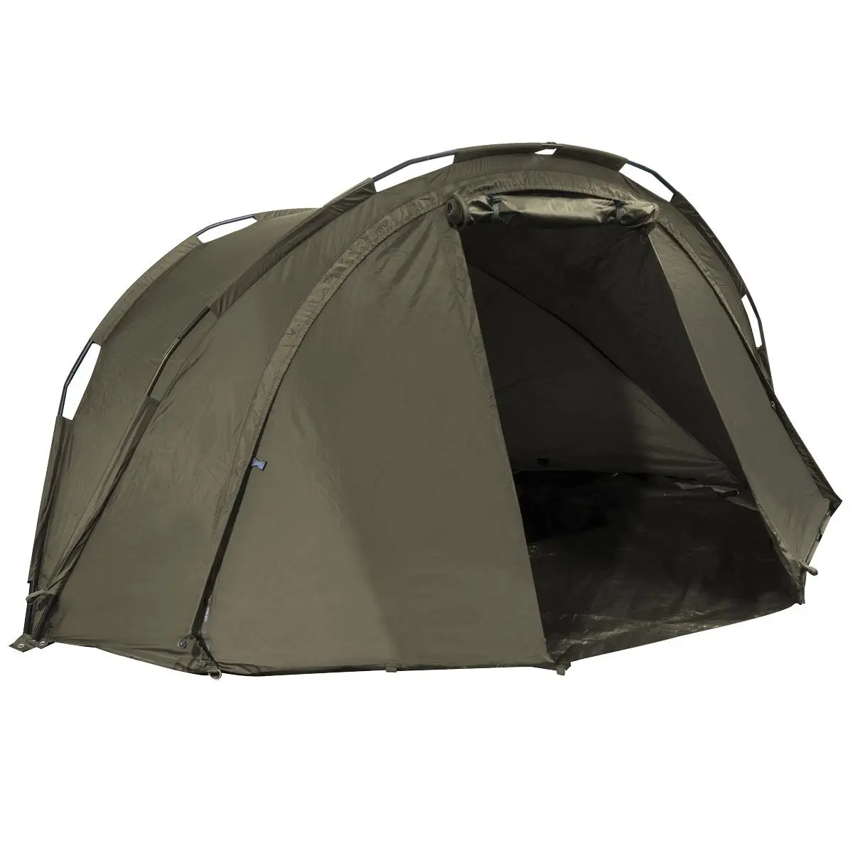 Dellonda Fishing Bivvy Carp Tent Lightweight 2-Man Waterproof & UV Protection Quick Assembly Pre-Threaded Poles with Ground Sheet & Heavy Duty Ground Pegs - Image 3