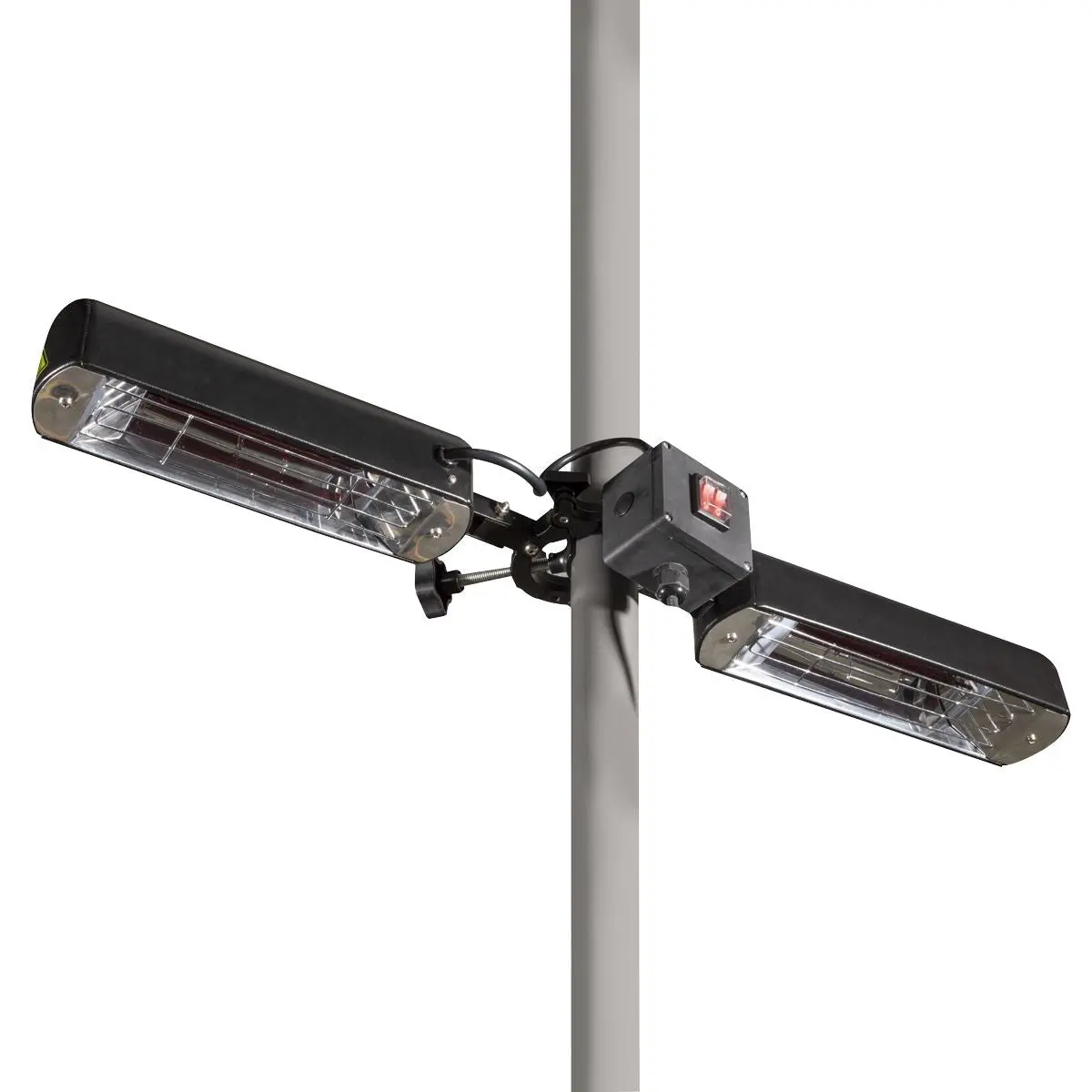 Dellonda Folding Parasol/Gazebo/Patio Outdoor Infrared Heater, Two Panels, Extra Long 5M Cable, 1600W