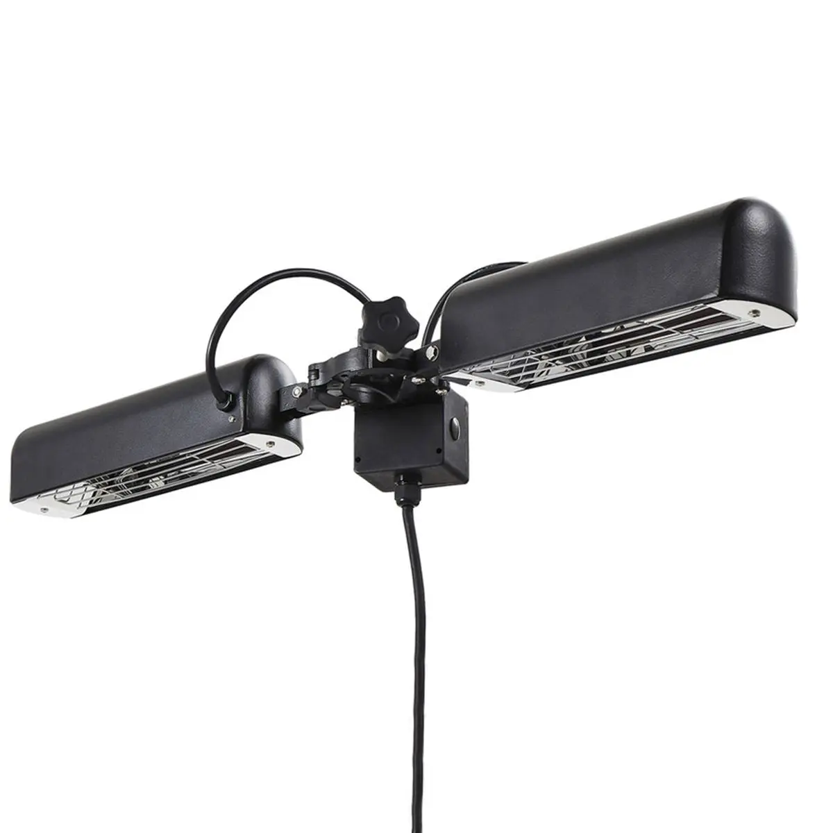 Dellonda Folding Parasol/Gazebo/Patio Outdoor Infrared Heater, Two Panels, Extra Long 5M Cable, 1600W - Image 2