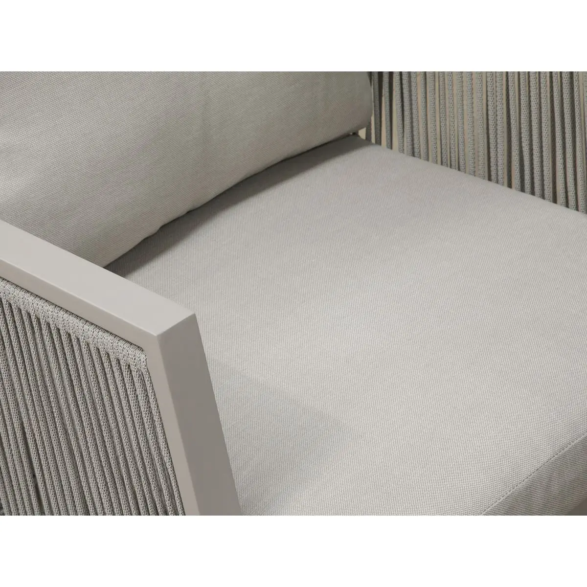 Dellonda Fusion Aluminium 4-Piece Outdoor Sofa, Arm Chairs & Coffee Table Set - Image 3