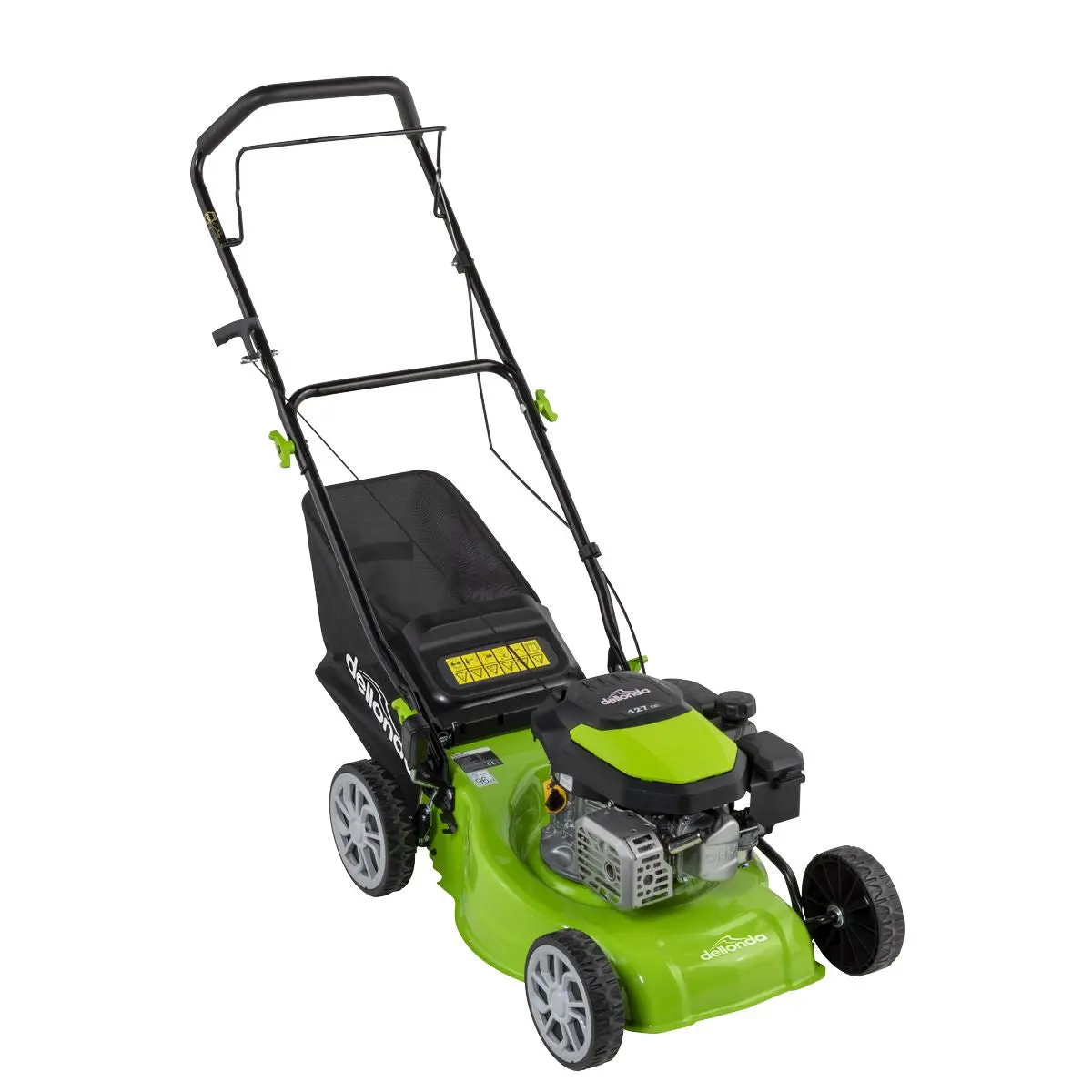 Dellonda Hand-Propelled Petrol Lawnmower Grass Cutter, 127cc 16"/41cm 4-Stroke - Image 8