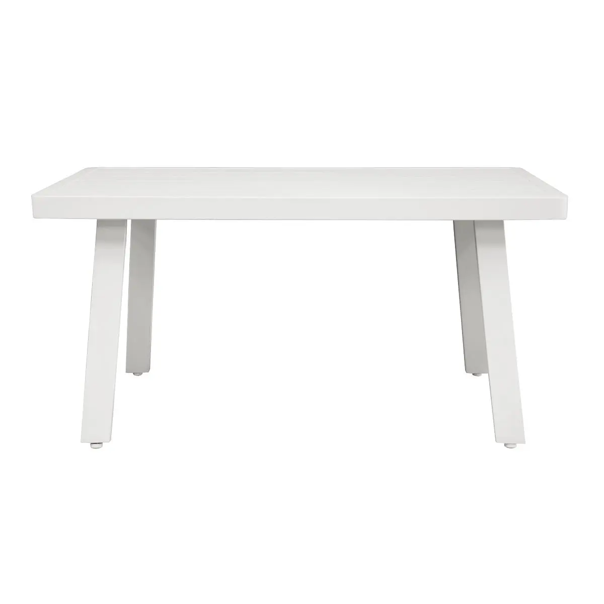 Dellonda Kyoto White 3-Piece Outdoor Garden Corner Sofa & Coffee Table Set - Image 7