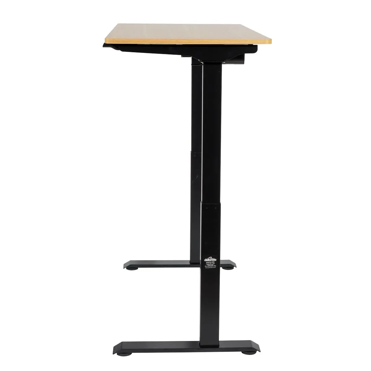 Dellonda Oak Electric Adjustable Office Standing Desk, Quiet, 70kg, 1200 x 600mm - Image 5