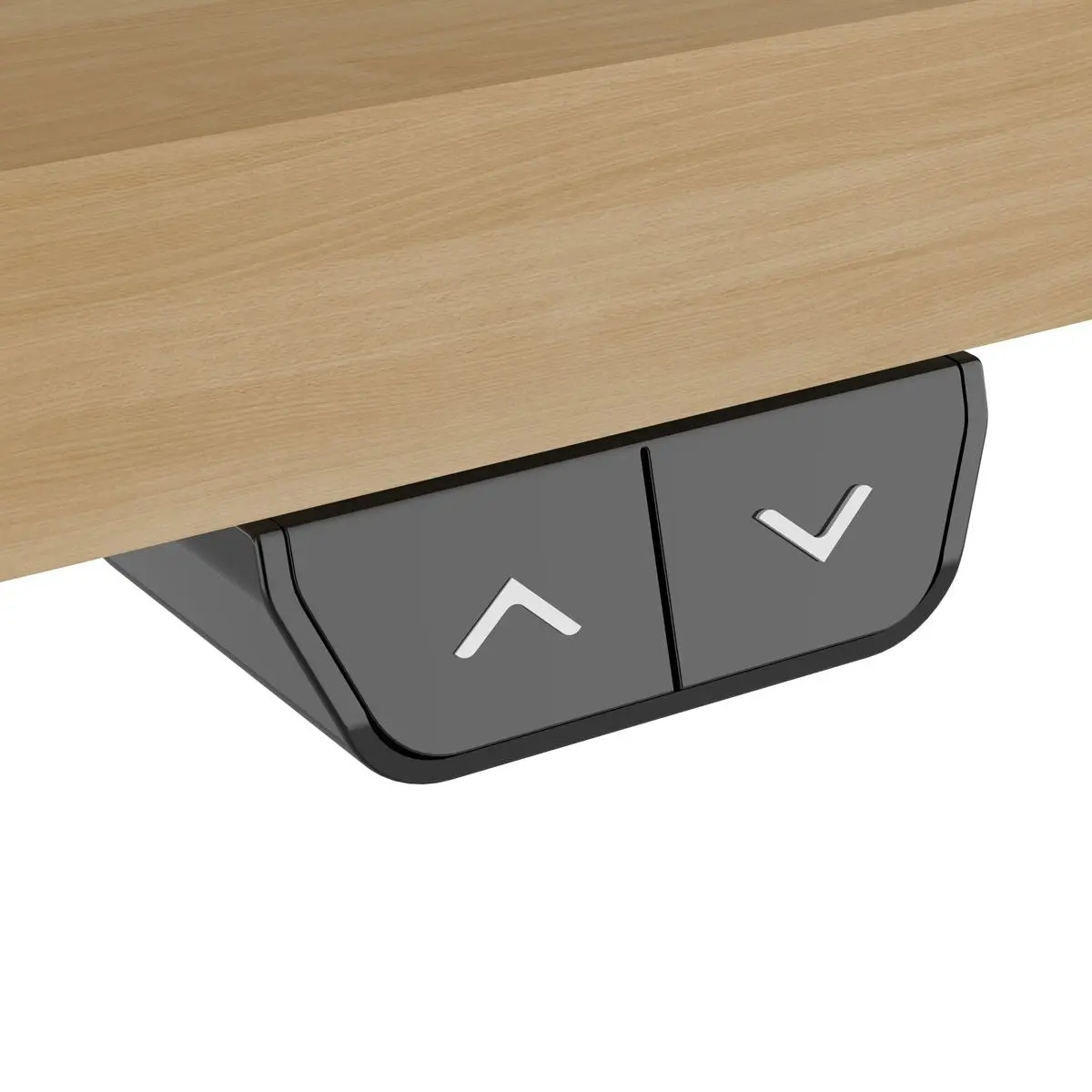 Dellonda Oak Electric Height Adjustable Standing Desk, Office Quiet & Fast 1400 x 700mm - Image 5