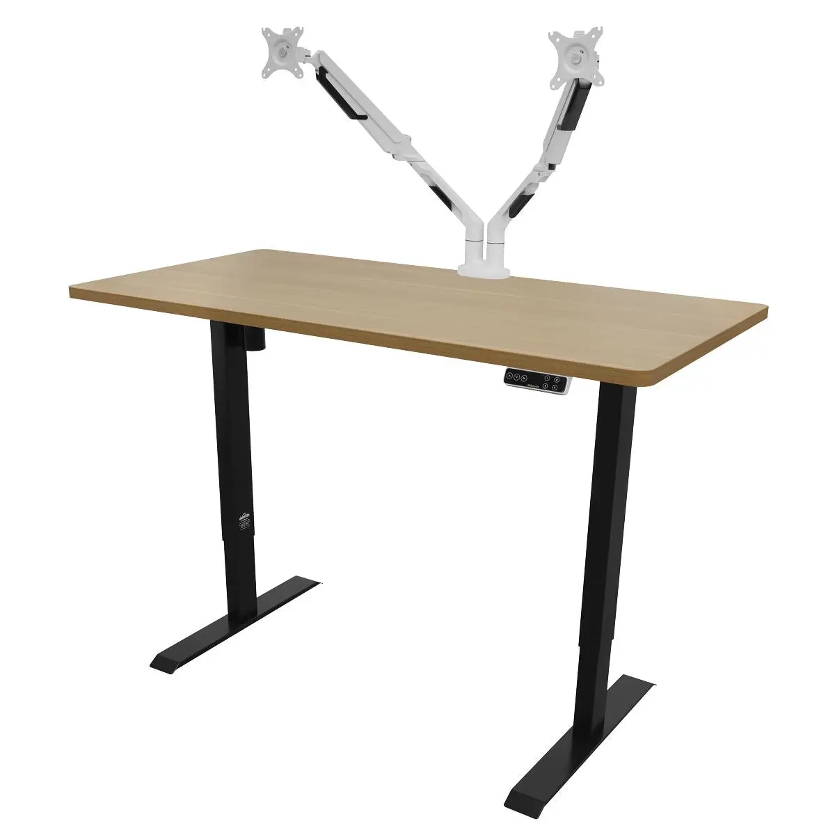 Dellonda Oak Electric Height Adjustable Standing Desk with Memory, Quiet & Fast 1400 x 700mm - Image 8