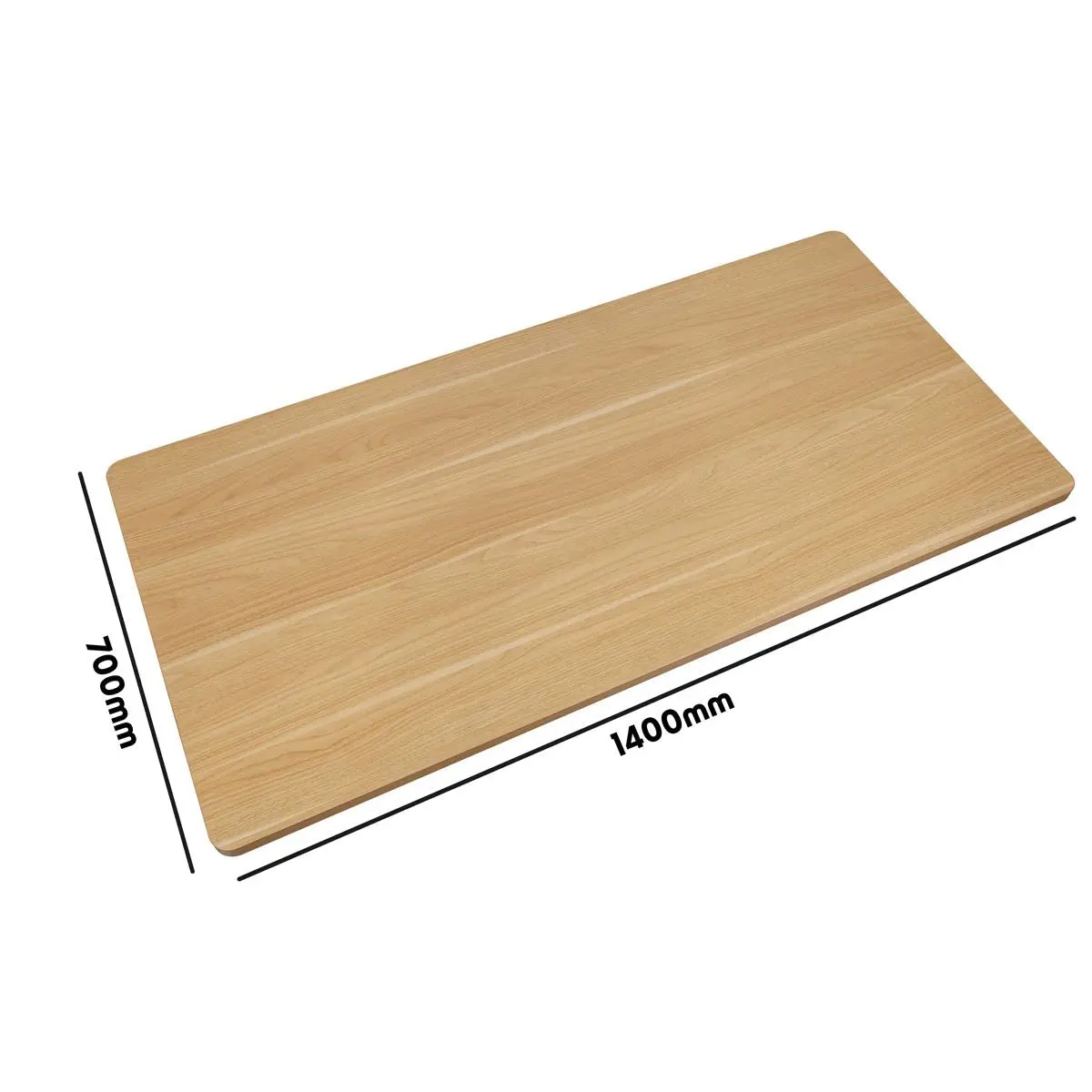 Dellonda Oak Rectangular Desktop 1400 x 700mm, 1" Thickness - DH20 - Image 4