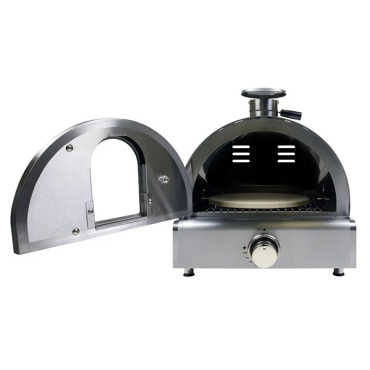 Dellonda Outdoor Tabletop Gas Powered Pizza Oven with Temperature Display - DG104 - Image 4