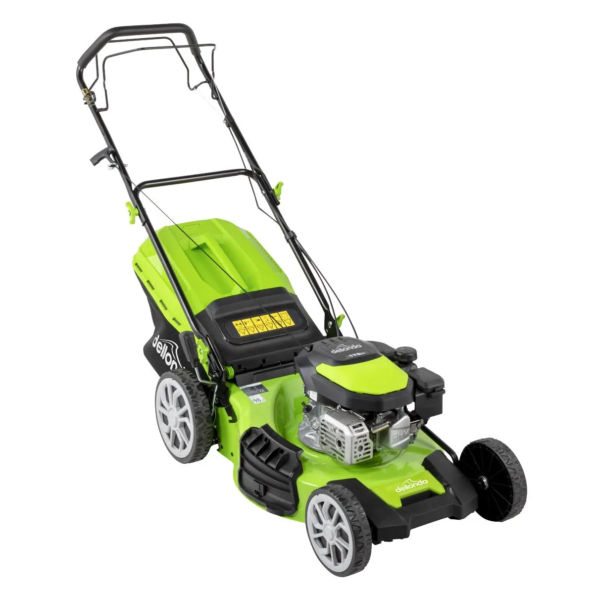 Dellonda Self-Propelled Petrol Lawnmower Grass Cutter with Height Adjustment & Grass Bag 170cc 20"/51cm 4-Stroke Engine - Image 9