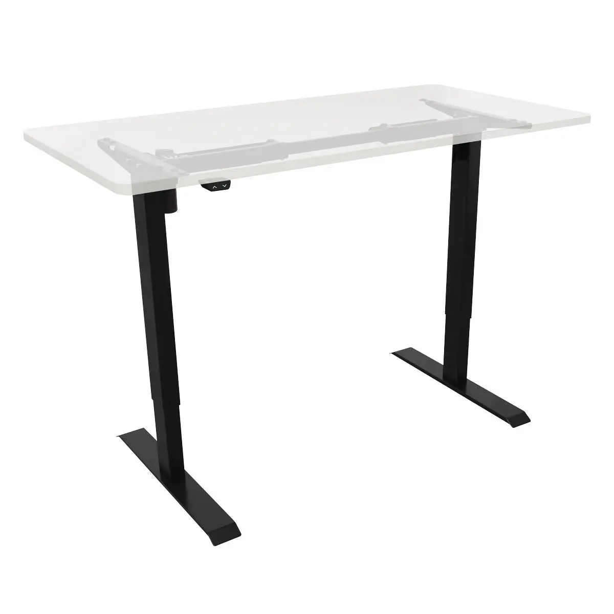 Dellonda Single Motor Adjustable Desk Frame, 70kg Capacity, Black - DH17 - Image 4