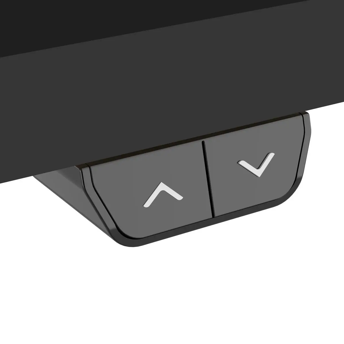 Dellonda Single Motor Height-Adjustable Electric Sit & Stand Desk with Black Desktop & White Frame - Image 7
