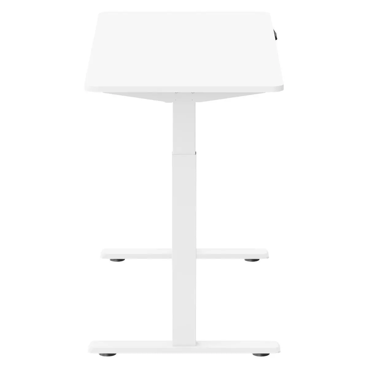 Dellonda White Electric Adjustable Office Standing Desk, Quiet & Fast 1200x600mm - Image 3