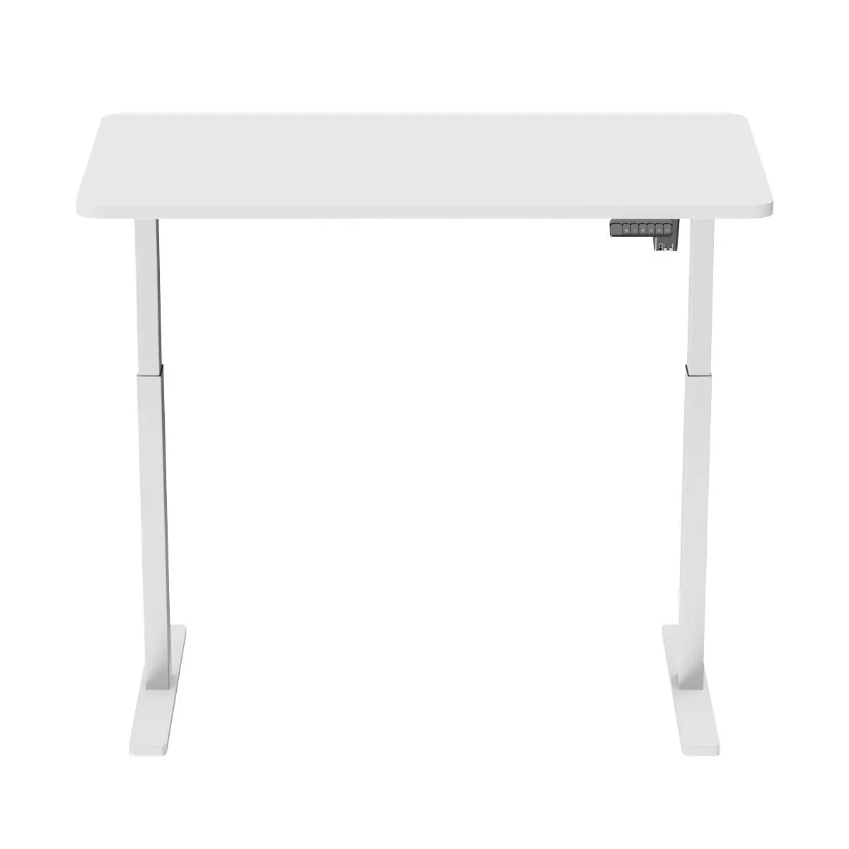 Dellonda White Electric Adjustable Office Standing Desk, Quiet & Fast 1200x600mm - Image 4