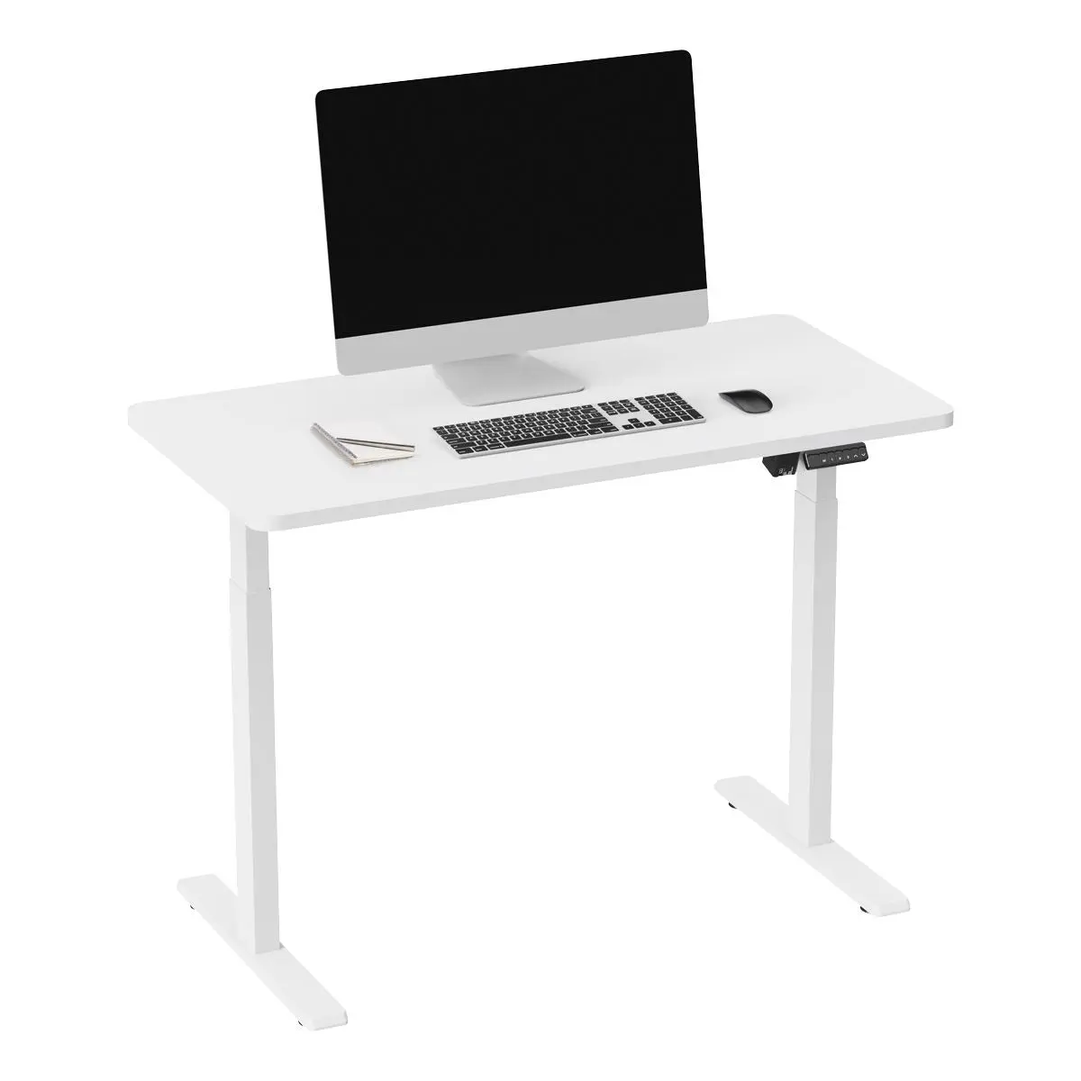 Dellonda White Electric Adjustable Office Standing Desk, Quiet & Fast 1200x600mm - Image 5