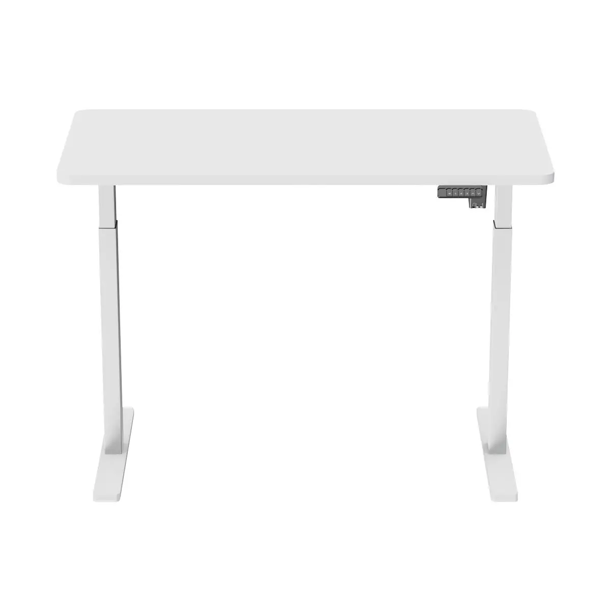 Dellonda White Electric Adjustable Office Standing Desk, Quiet & Fast 1200x600mm - Image 8