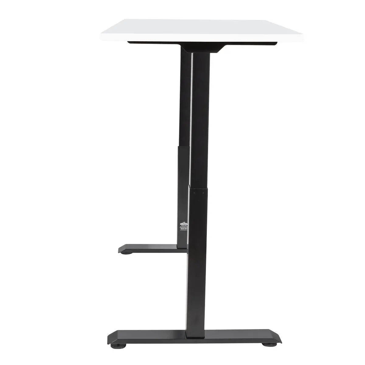 Dellonda White Electric Height Adjustable Standing Desk, 1400 x 700mm Dual Motor 100kg - Image 2
