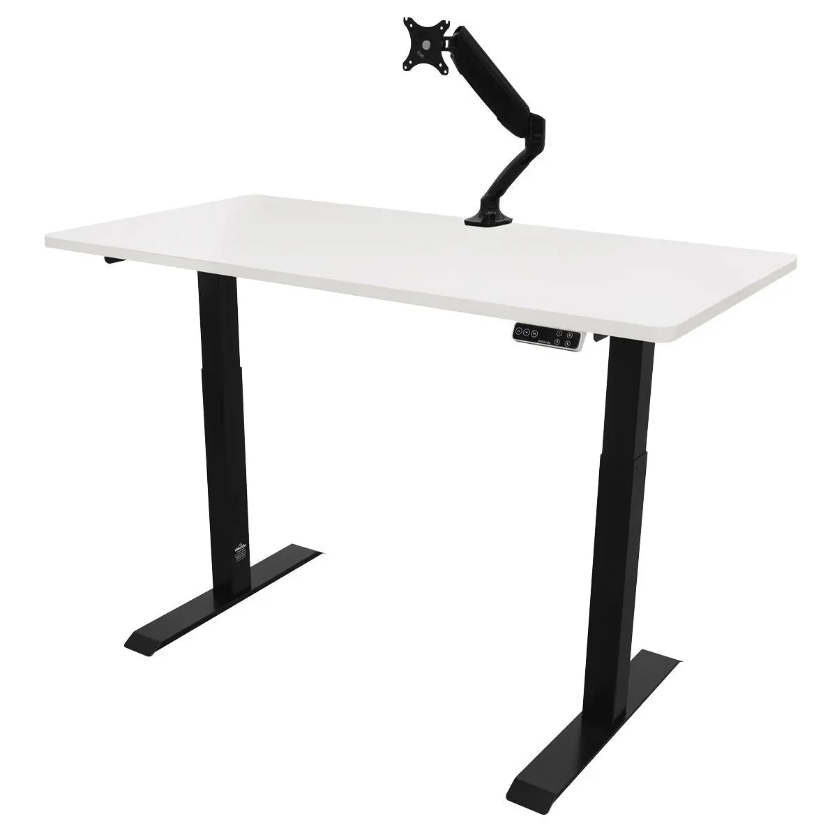 Dellonda White Electric Height Adjustable Standing Desk, 1400 x 700mm Dual Motor 100kg - Image 4