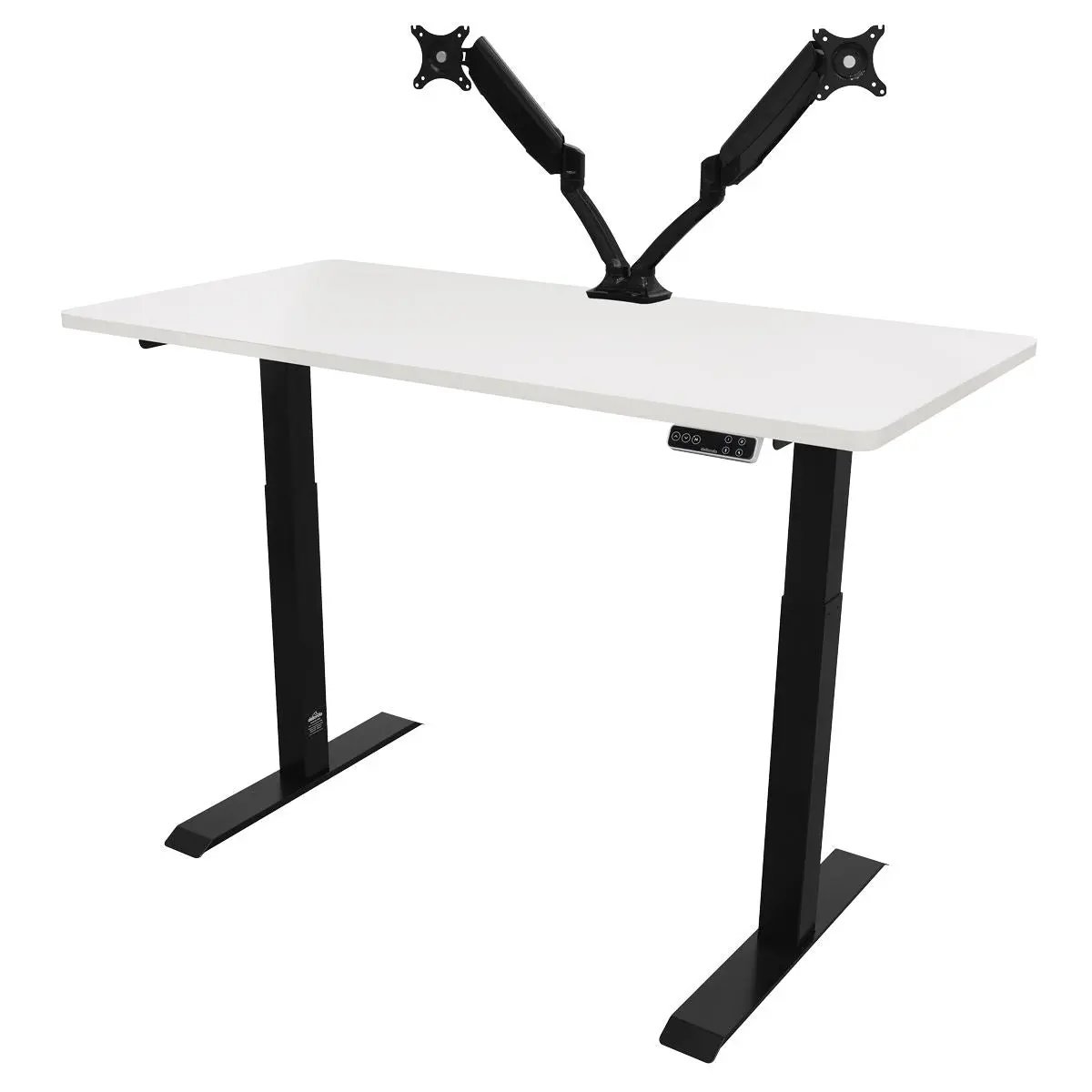 Dellonda White Electric Height Adjustable Standing Desk, 1400 x 700mm Dual Motor 100kg - Image 5