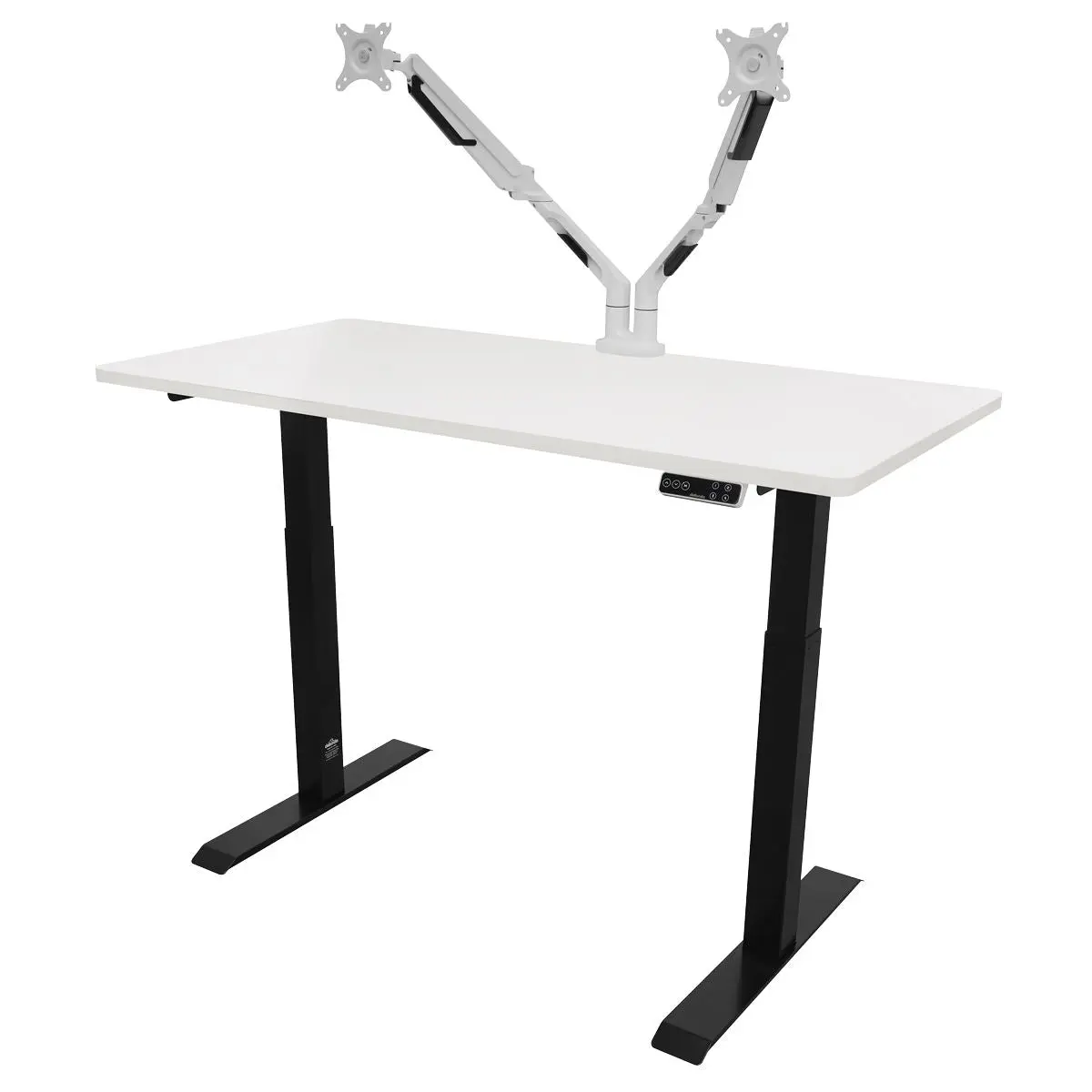 Dellonda White Electric Height Adjustable Standing Desk, 1400 x 700mm Dual Motor 100kg - Image 7