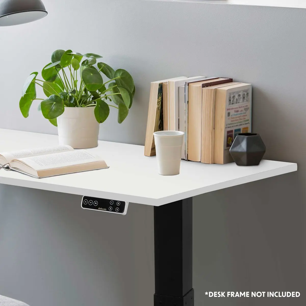Dellonda White Rectangular Desktop 1400 x 700mm, 1" Thickness - DH19 - Image 4