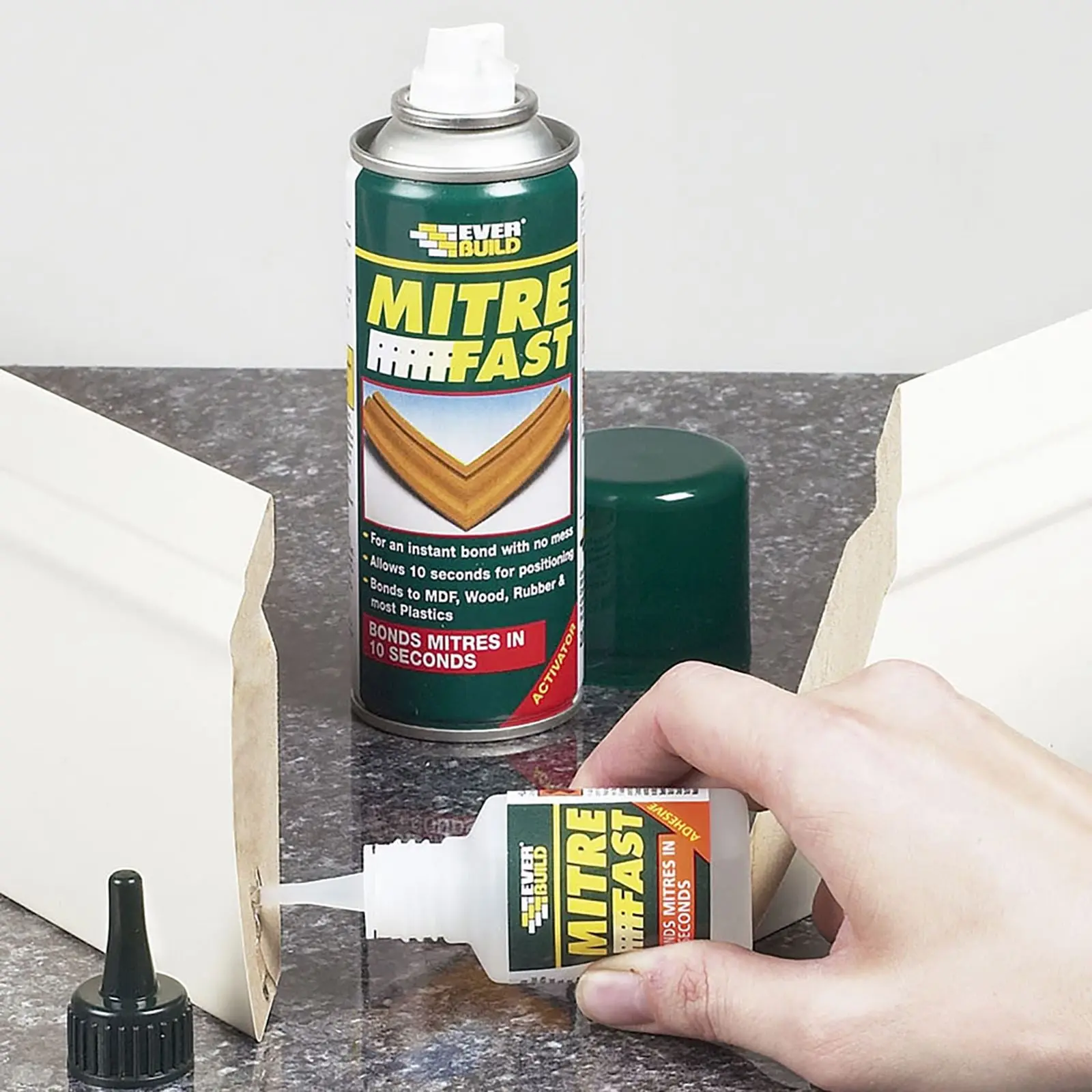Everbuild Industrial Mitre Fast 200ml Activator 50g Adhesive - Image 3