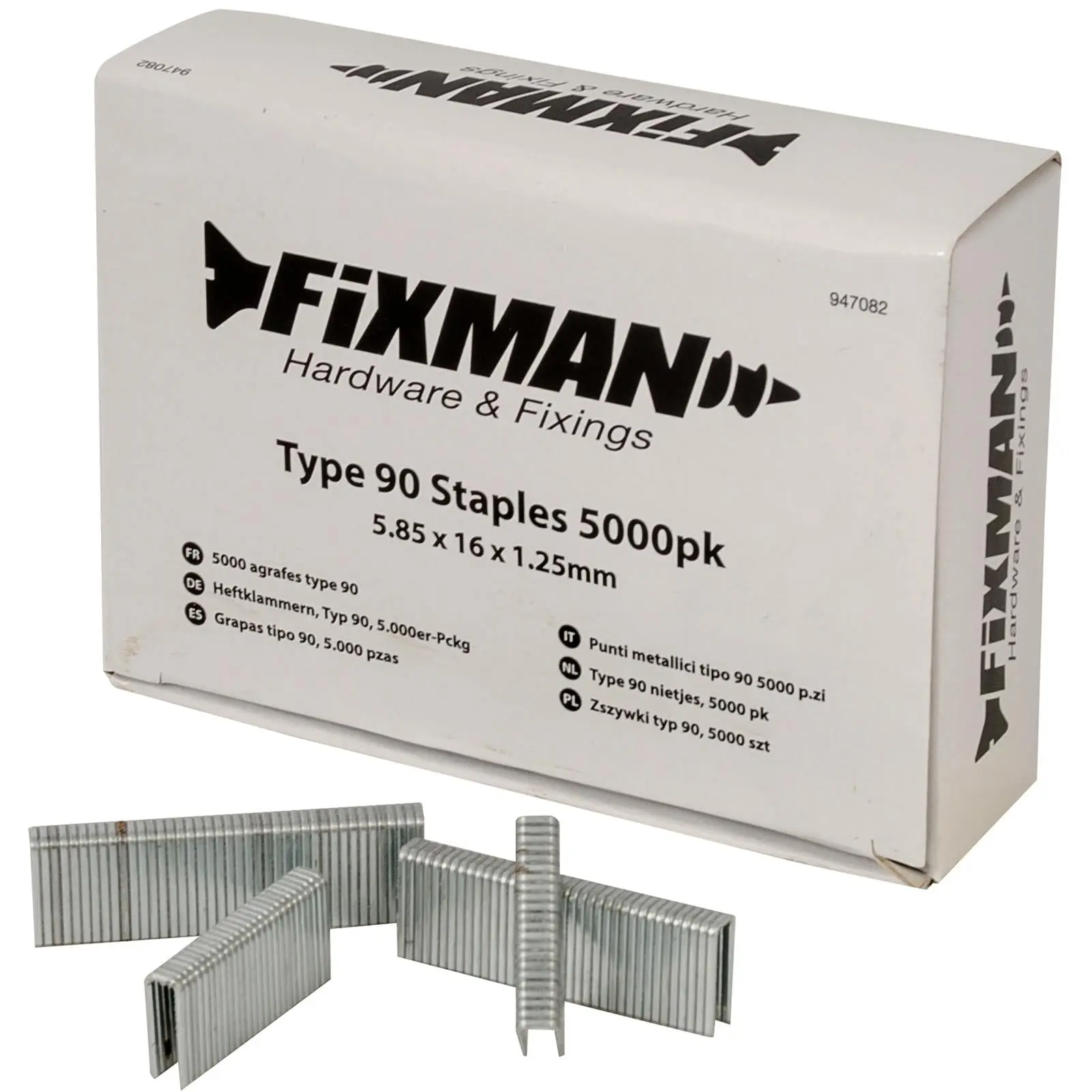 Fixman 5000pc Type 90 Staples 10-22mm Heavy Duty Crown Stapler Gun Fixings - Image 11