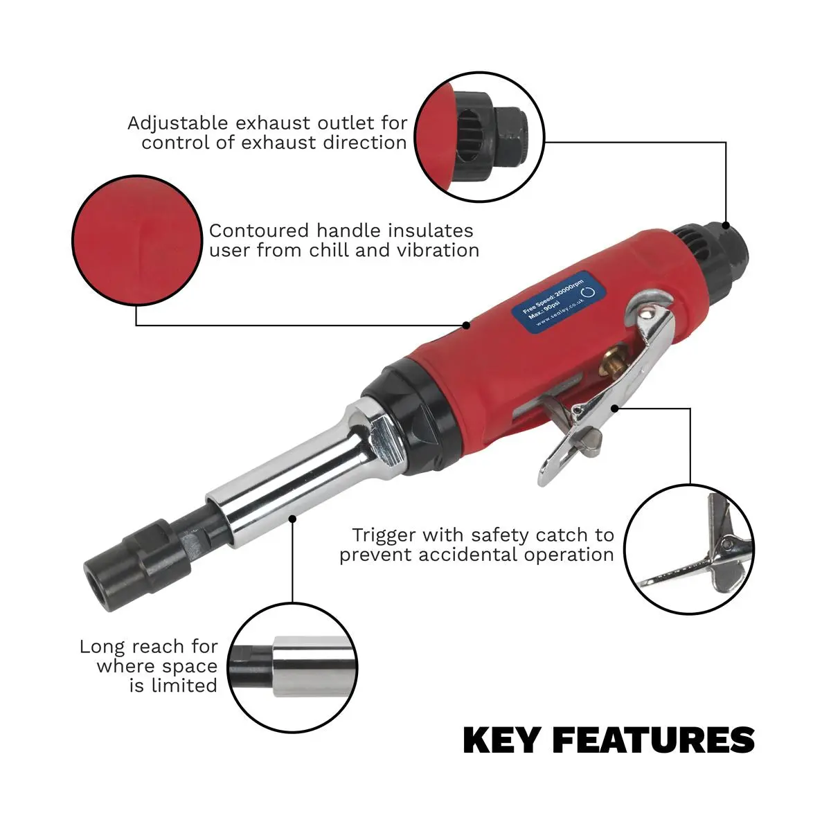 Generation Air Die Grinder Long Reach - Image 3