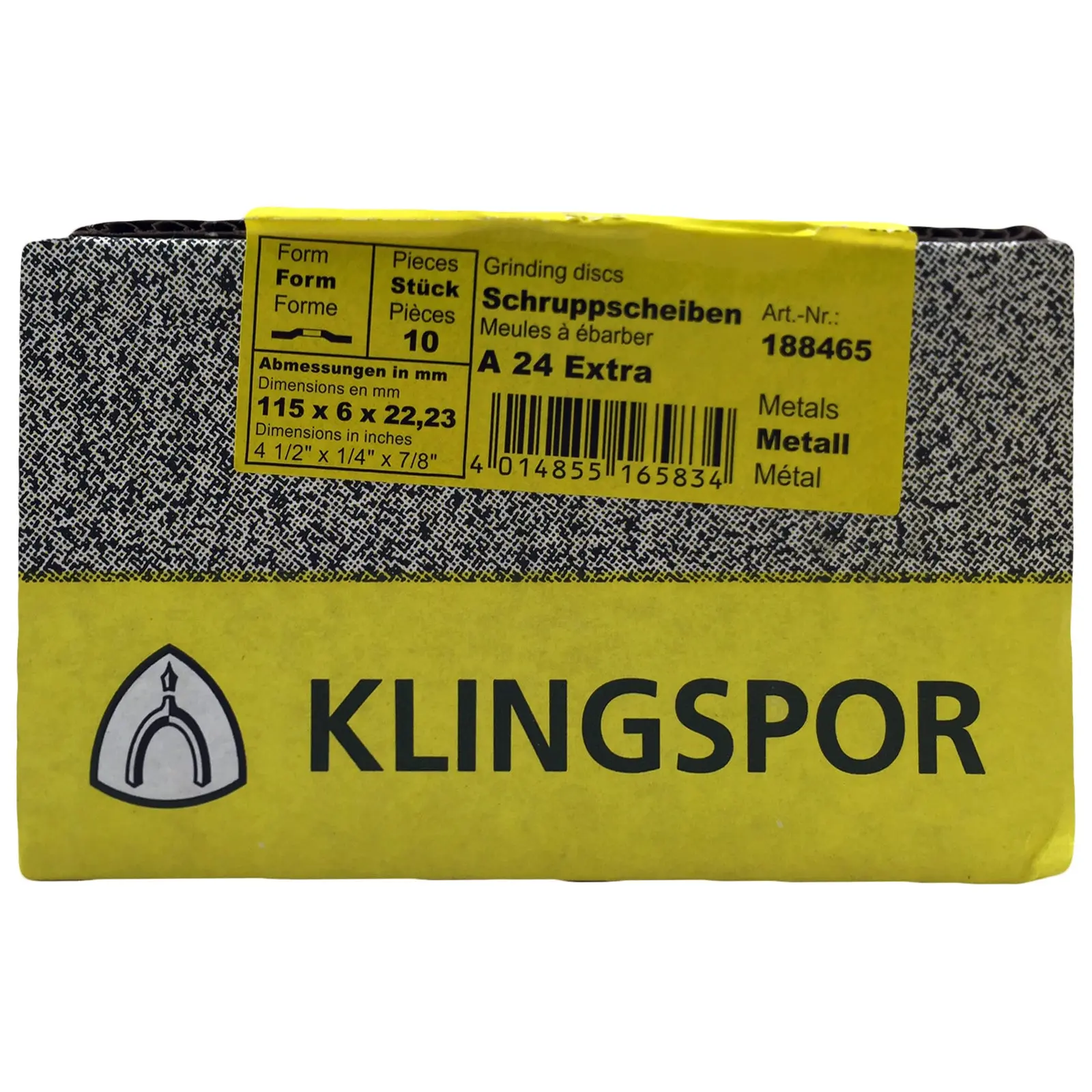 Klingspor A24 Extra 115mm x 6mm Metal Grinding Discs - Image 4